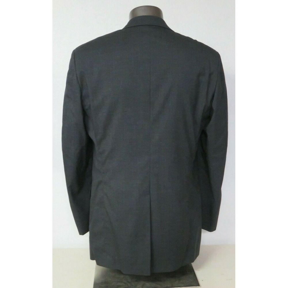 Mens Brooks Brothers Brooksease 2 Button Blazer Sport Coat Solid Gray Size 44 L - Picture 3 of 11